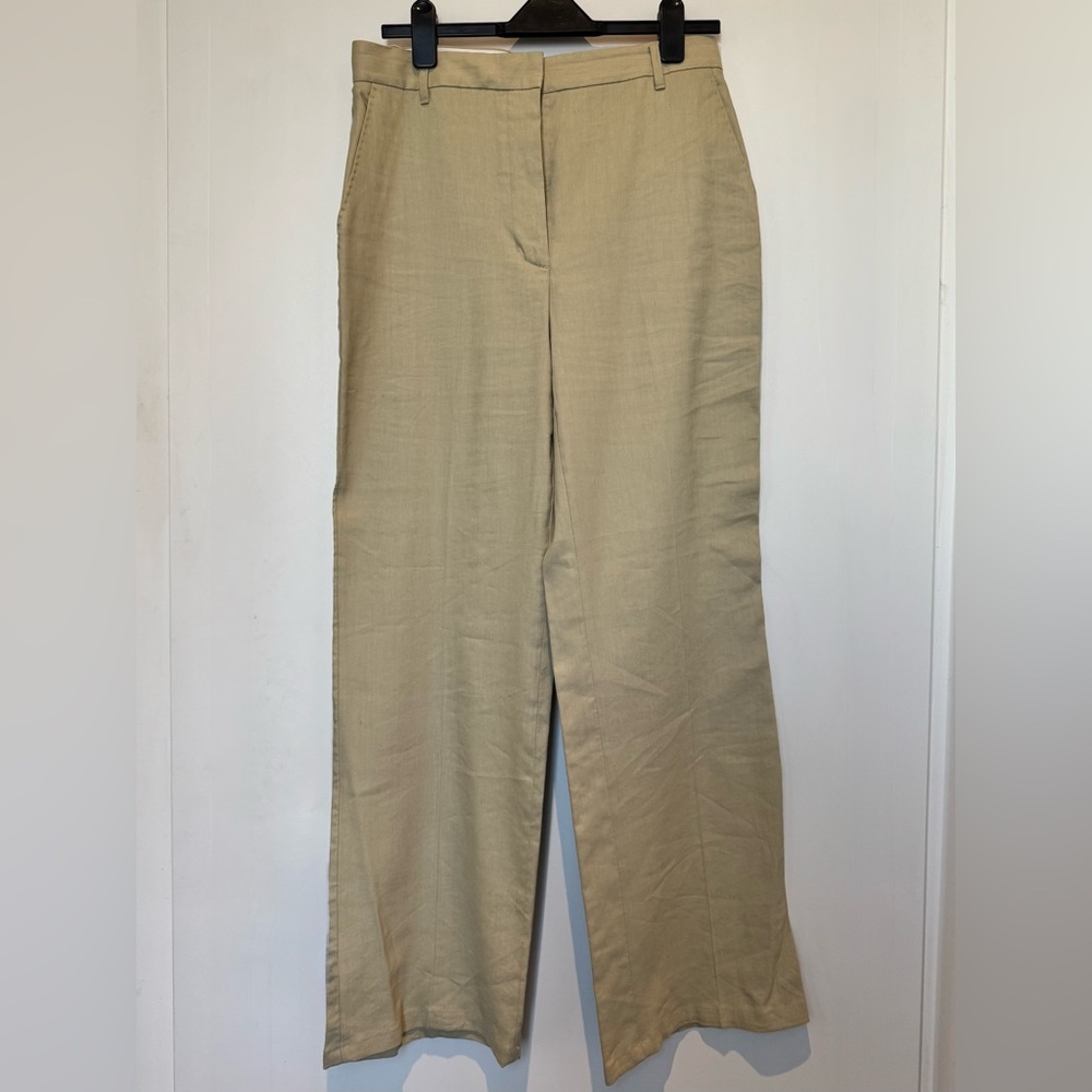 Wilfred Author Beige Linen Pant Size 10 🇨🇦